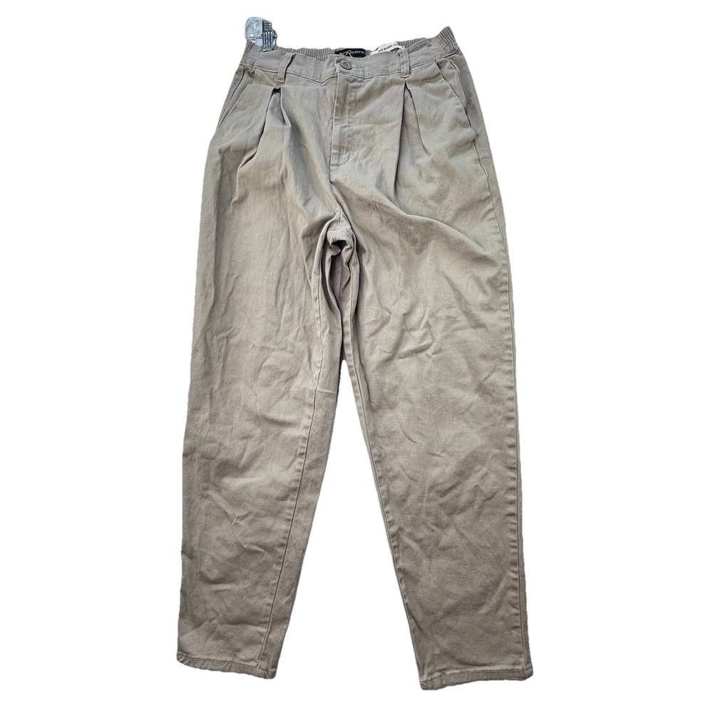 BCBG Generation High Rise‎ Barrel Leg Pant Light Khaki Size Small Casual Work